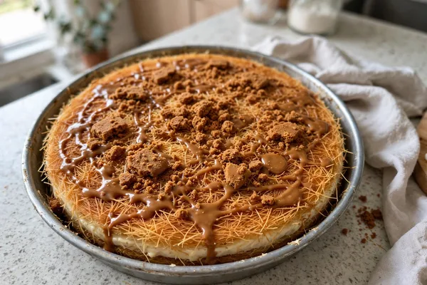 Step 10 — Biscoff Kunafa