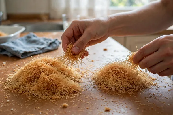 Step 2 — Biscoff Kunafa