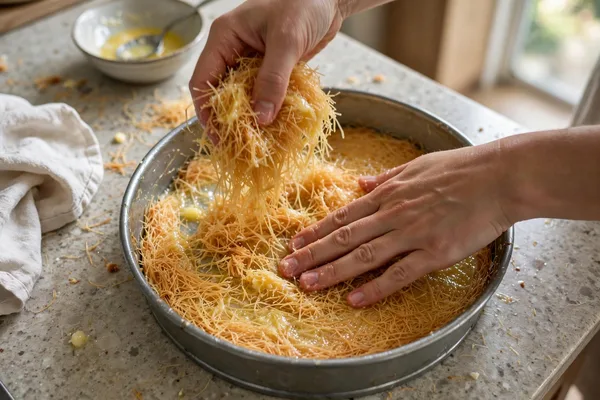 Step 3 — Biscoff Kunafa