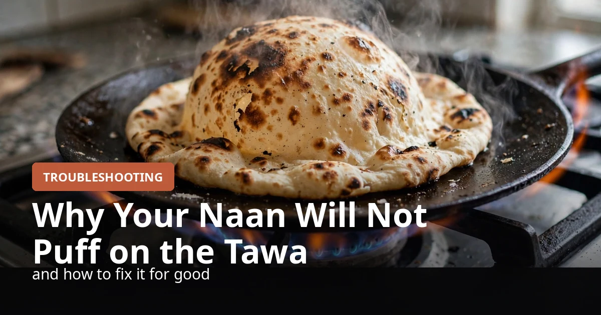Why your naan does not puff on the tawa (and how to fix it)