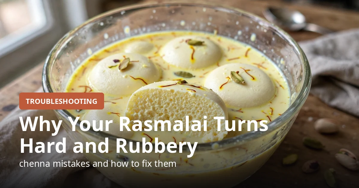 Why your rasmalai turns hard, chewy or rubbery