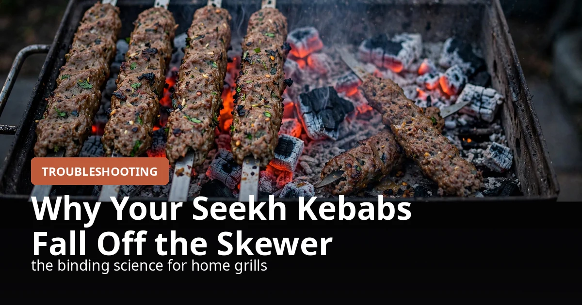 Why your seekh kebabs fall off the skewer