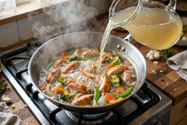 Step 6 — Chicken Manchow Soup