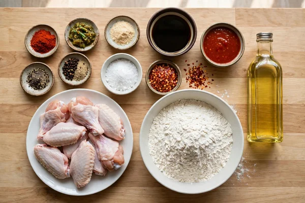 Step 2: Set up the coating station — Crispy Hot Wings