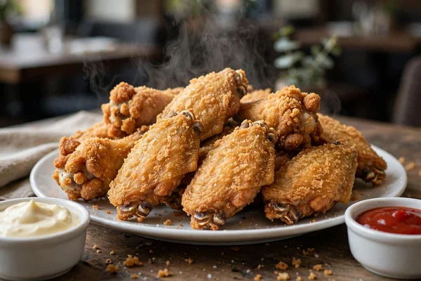 Step 7: Serve the wings hot — Crispy Hot Wings