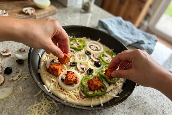 Step 24 — Restaurant-Style Chicken Tikka Pizza