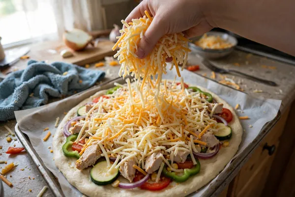 Step 25 — Restaurant-Style Chicken Tikka Pizza