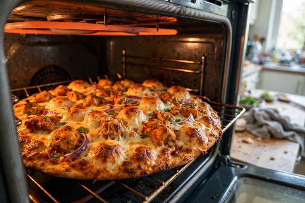 Step 26 — Restaurant-Style Chicken Tikka Pizza