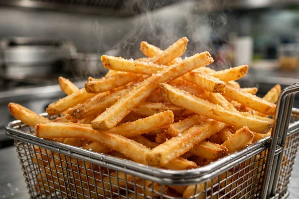 Step 6: Fry the fries — Bahraini Chicken Shawarma