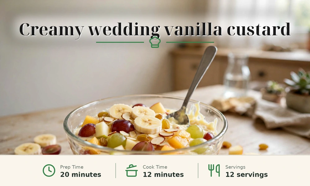 Creamy Wedding-Menu Vanilla Custard