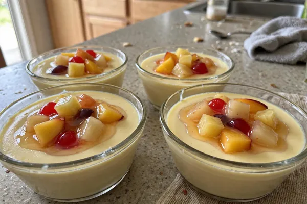Step 10 — Creamy Wedding-Menu Vanilla Custard