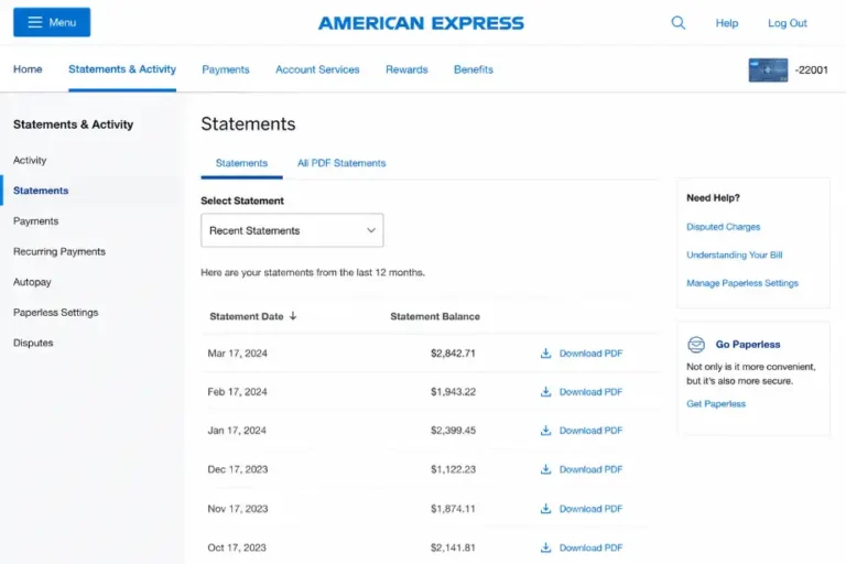 How to Download Monthly Statements From American Express